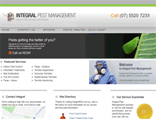 Tablet Screenshot of integralpest.com.au
